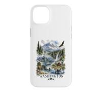 Washington State Watercolor Landscape Nature Travel Design Case for iPhone 14 Plus