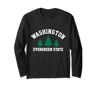 Washington The Evergreen State PNW Long Sleeve T-Shirt