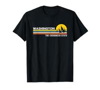 Washington the Evergreen State Vintage Retro Souvenirs T-Shirt