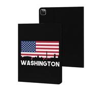 Washington U.S. Flag Cute Tablet Case Unisex Slim Hard Protective Cover Compatible with iPad 9th/ 8th/ 7th