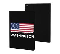 Washington U.S. Flag Cute Tablet Case Unisex Slim Hard Protective Cover Compatible with iPad 9th/ 8th/ 7th
