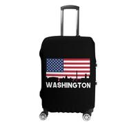 Washington U.S. Flag Trendy Suitcase Covers Unisex Luggage Cover Protector Fit 19 to 32 Inch Travel Lover S