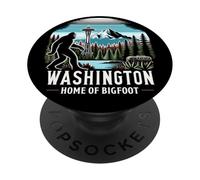 Washington USA Pacific Northwest Sasquatch Bigfoot Hunters PopSockets Adhesive PopGrip