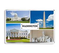 Washington - USA - Souvenir Tourist Fridge Magnet - Novelty Keepsake Gift