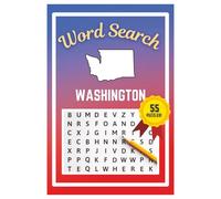 Washington Word Search Puzzle Book: Word Searches with easy to read print | 6x9 inches | 55 Puzzles, 660 Words, 83 Pages | Learn about the State | Gift, Vacations, Road Trips, Holidays, & Free Time
