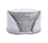 Washranp Felt Coasters 10 Pcs Heat Insulation Water Absorbent Anti-scalding Table Protection Cup Drink Bottle Anti-skid Placemats Light Grey 10 pcs
