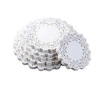 Washranp Paper Doily-100Pcs Round Paper Lace Doilies Cake Placemat for Tables, Cake, Baking, Party Wedding Baking Decoration 3.5inch