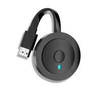 Washranp Wireless Display Adapter Hdmi-compatible Dongle Wifi Tv Receiver Dual Frequency 1080p Stick Airplay Black