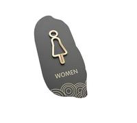 Washroom Signage Toilet Bathroom Warm Tips Stickers Door Signs Mall Restaurant Hotel