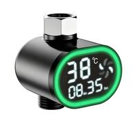 Washroom Warmth Tracker - High-Accuracy Emitting Diode Numerical Screen, Bathing Hotness Chronometer Restroom Lodging Fitness Club Aquatics Nursery Resort, Aqua Gauge Meter | for House