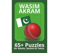 Wasim Akram Word Search Puzzle Book: Word Searches with Easy to Read Print about Wasim Akram, Cricket, Pakistan and more | 6x9 inches| 65+ puzzles . . . Gift for Vacations, Holiday and Free Times