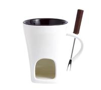 wasinon Fondue Pots Fondue Mug Set Personal Mini Chocolate Cheese Ice Cream Fondue Maker Kit Individual Butter Melter Cup Small Warmer (02)