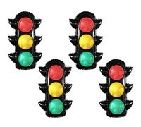Wasise 4pcs Traffic Light Balloons - Race Cars Themed Birthday Party Decorations, Cars Birthday Decorations for Kids and Boys, Traffic Light Lamp Party Supplies Decor, Aluminum Film Balloon