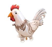 Wasise Chicken Balloons - Chicken Birthday Decorations, Chickens Party Decorations, Walking Animal Balloons, Inflatable Chick, Rooster Toy, Foil Chickens, Rooster Themed Gifts
