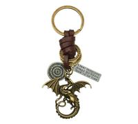 Wasise dragon keyring - Fourth Wing Merch, Dragon Keyrings for Women, Leather KeyRing, Wing Book Lover Gifts for Fans Teen Girls Boys Women, Key Chain Keyring for Women Girls Car Bag Accessories