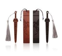 Wasise Dragon Sword Bookmark - 4PCS Fourth Wing Bookmark, Book Markers for Men, Gothic Bookmarks, Vintage Wood Bookmarks, Mark Reading Page Markers Woods Book Marks for Men Crafting Books Lovers