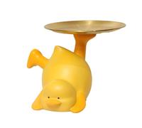 Wasise Duck Ornaments for The Home - Key Bowl for Hallways, Creative Little Yellow Duck Decorative Bowl, Key Storage Ornaments, Keys Bowls Decor Accessories, Cute Candy Dish, Housewarming Gifts