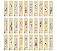 Wasise Floral Bookmark - 30PCS Vintage Bookmark, Aesthetic Book Marks, Coquette Gifts, Reading List Bookmarks, Vintage Reading Themed Bookmarks Set, Bulk Book Gifts for Book Lovers Reading Writers