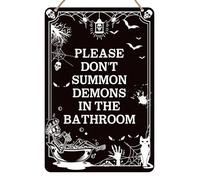 Wasise Gothic Wall Art - Witchy Bathroom Decor, Gothic Decor for Bedroom, Funny Bathroom Walls Decorate, Horror Room Decorate, Halloween Walls Art, Fantasy Wall Decorates, Punk Decorates