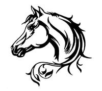 Wasise Horse Sticker - Black Horse Decals for Vehicles, Horses Wall Sticker, Caravan Decal, Motorhome Decals, Camper Van Decal, Horses Laptop Stickers, Car Stickers and Paster (Black)