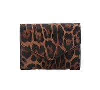 Wasise Leopard Print Purse - Ladies Purses, Ladies Purses Leather, PU Card Wallet, Leopard Print Gifts, Animal Wallets, Phone Card Holder Clutch, Slim Cute Leather Thin Bifold Small Card Wallet Purse