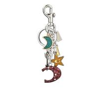 Wasise Moon Keyring - Star Keyring, Sun Moon Star Keychain, Bag Charm, Vintage Handmade Accessories, Stainless Steel Key Ring Charm, for Purse Handbag Backpack Car Key Jewelry Decor for Friends Gifts