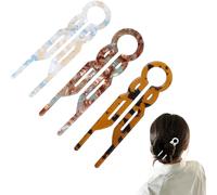 Wasise Prestige Hair Pins - 3PCS Hair Fork French Pins, Prong Updo Chignon Pin for Women, Tousle Grips, U Shaped Tousle Pin for Girls Women, Bun Holder Accessory Gift for Mom Wife Daughter