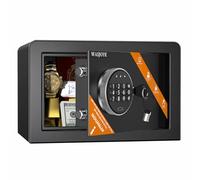 WASJOYE 10L Small Safe Box, Digital Security Box for Home (20 * 31 * 20cm) | Hidden Safes with Keys, Safety Lock Box for Home Business Office Money Gun Jewelry Passport