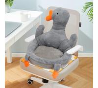 Waslary Cute Goose Plush Seat Cushions Kawaii Non Slip Chair Cushion for Office Car Bedroom Sofa Christmas Carnival Birthday Gift, Grey, 45cm, (A120187)