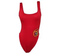 Waslary Pamela Anderson Swimsuit Women's Film Cosplay One Piece Swimsuit U Neck Beachwear Red, red, XL