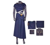 Waslary Viktor Cosplay Costume Adult Men Arcane Cosplay Jacket Skirt Lining and Sock Halloween Costume Set