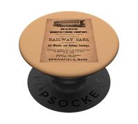 Wason 19th-Century Railway Car Central Pacific Railroad Ad PopSockets Adhesive PopGrip