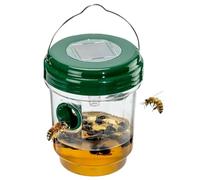 Wasp Trap Outdoor Hanging, Yellow Jacket Trap, Reusable Hanging Hornet Trap, Bee Catcher Outdoor Hornet Traps, for Garden, Balcony & Patio(Green,1pcs)