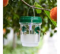 Wasp Traps Outdoor Hanging, Solar Bee Trap for Outside, Hornet Traps, Bee Wasp Catcher Outside Garden, Flying Insect Traps Reusable Yellow Jacket Hornet Catchers with LED Light