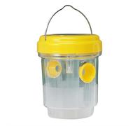 Wasp Traps Outdoor Hanging, Solar Bee Trap for Outside, Wasp Trap Bee Insect Yellow Jacket Hornet Killer, Solar Powered Hornet Trap for Garden Patio Backyard