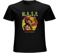 WASP W.A.S.P. The Last Command Tour Cotton T-Shirt Unisex Mens Fashion Shirt Cotton Tee Shirts Short Sleeve Black L