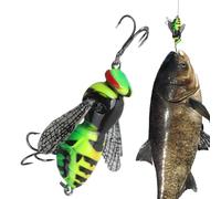 Wasp Wasp Artificial Bait, Reusable, Realistic, with Hooks, Artificial , for Rivers, Reservoirs, Coastal Areas and Fishing along the Shore Line, Suitable for Black Bass, Trout and River