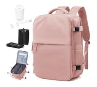 wassdins Vacuum Backpack Travel Bag with Pump, Vacuum Compression Backpack for Women Men, Ryanair Cabin Bags 40x20x25 Underseat, Carry On Personal Item Hand Luggage, Water-resistant Laptop Back Pack