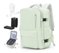 wassdins Vacuum Backpack Travel Bag with Pump, Vacuum Compression Backpack for Women Men, Ryanair Cabin Bags 40x20x25 Underseat