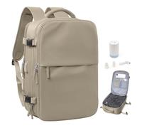 wassdins Vacuum Backpack Travel Bag with Pump, Vacuum Compression Backpack for Women Men, Ryanair Cabin Bags 40x20x25 Underseat, Carry On Personal Item Hand Luggage, Water-resistant Laptop Back Pack