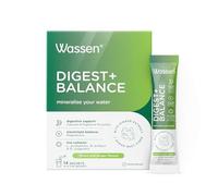 Wassen Digest + Balance Digestive Enzyme Supplements |14 Lemon & Ginger Sachets | Magnesium Powder Electrolyte Sachets | Calcium Helps With Normal Function Of Digestive Enzymes |Gut Health Supplements