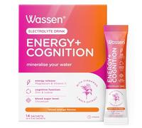 Wassen Energy & Cognition Energy Supplements - 14 Sachets | Vitamin C Sachets | Vitamin Powder for Water | Magnesium Sachets & Vitamin C Help Healthy Energy Release | Energy Powder | Magnesium Powder