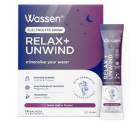 Wassen Relax & Unwind Magnesium Sachets - 14 Sachets | Lemon Balm Supplement To Help Relaxation | Vitamin Powder For Water | Magnesium Powder Helps Psychological Function | Magnesium Powder Supplement