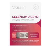 Wassen Selenium ACE+D Immune Health - 90 Tablets | Selenium Supplements | Immune System Vitamins | Selenium and Zinc Supplements Contribute to Normal Function of Immune System | Vitamin C D and Zinc