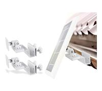 Wasserstein Gutter Mount Compatible with Ring, Arlo, Blink, Reolink Cams & Compatible Solar Panels (2 Pack, White)