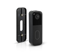 Wasserstein No-Drill Mount Compatible with Blink Video Doorbell Only - Wall Mount/Mounting Bracket for Blink Security Wireless System (Black)