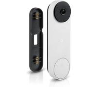 Wasserstein No-Drill Mount Compatible With Google Nest Doorbell (battery) - Avoid Drilling and Protect Your Walls