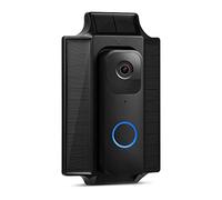 Wasserstein Solar Charger and Mount - Compatible with Blink Video Doorbell - Solar Power for your Blink Video Doorbell (Black)