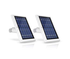 Wasserstein Solar Panel Compatible with Spotlight Cam Battery & Stick Up Cam Battery - Incompatible with Spotlight Cam Plus, Spotlight Cam Pro (2 Pack, White)