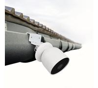 Wasserstein Weatherproof Gutter Mount Compatible with Google Nest Cam (Battery) (White) - Flexible Mounting for Nest Cam